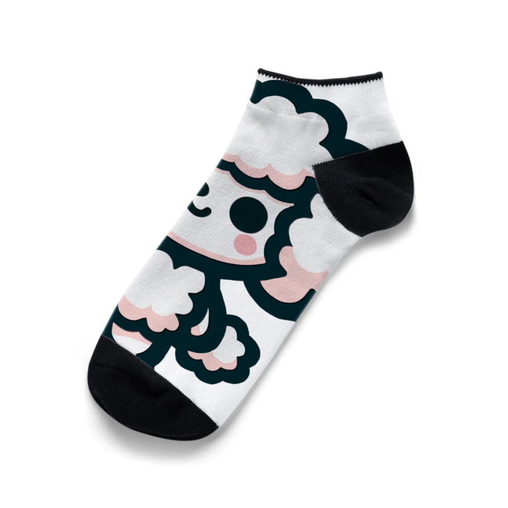 わんわんわんの可愛すぎるトイプーさん Ankle Socks