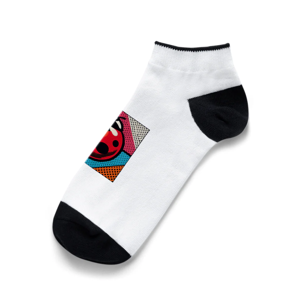 Mushikingのポップなテントウムシ Ankle Socks