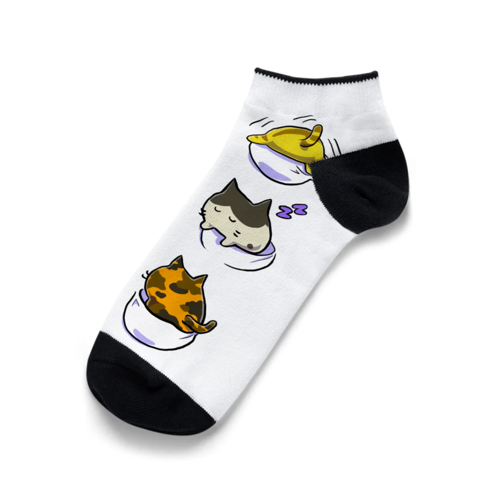 もふもふ堂の猫ポケットスタイル Ankle Socks