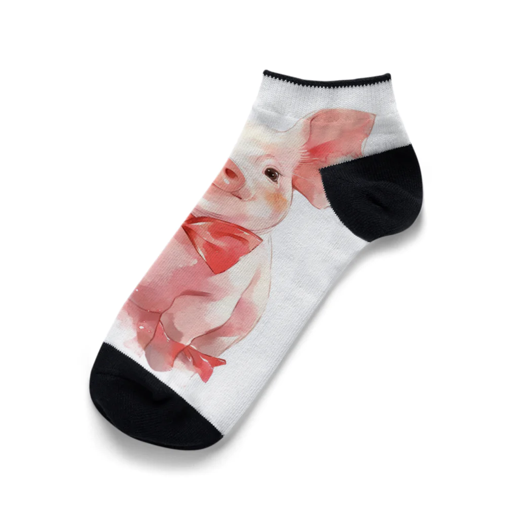 AQUAMETAVERSEのミニ豚　エンジェル717 2065 Ankle Socks