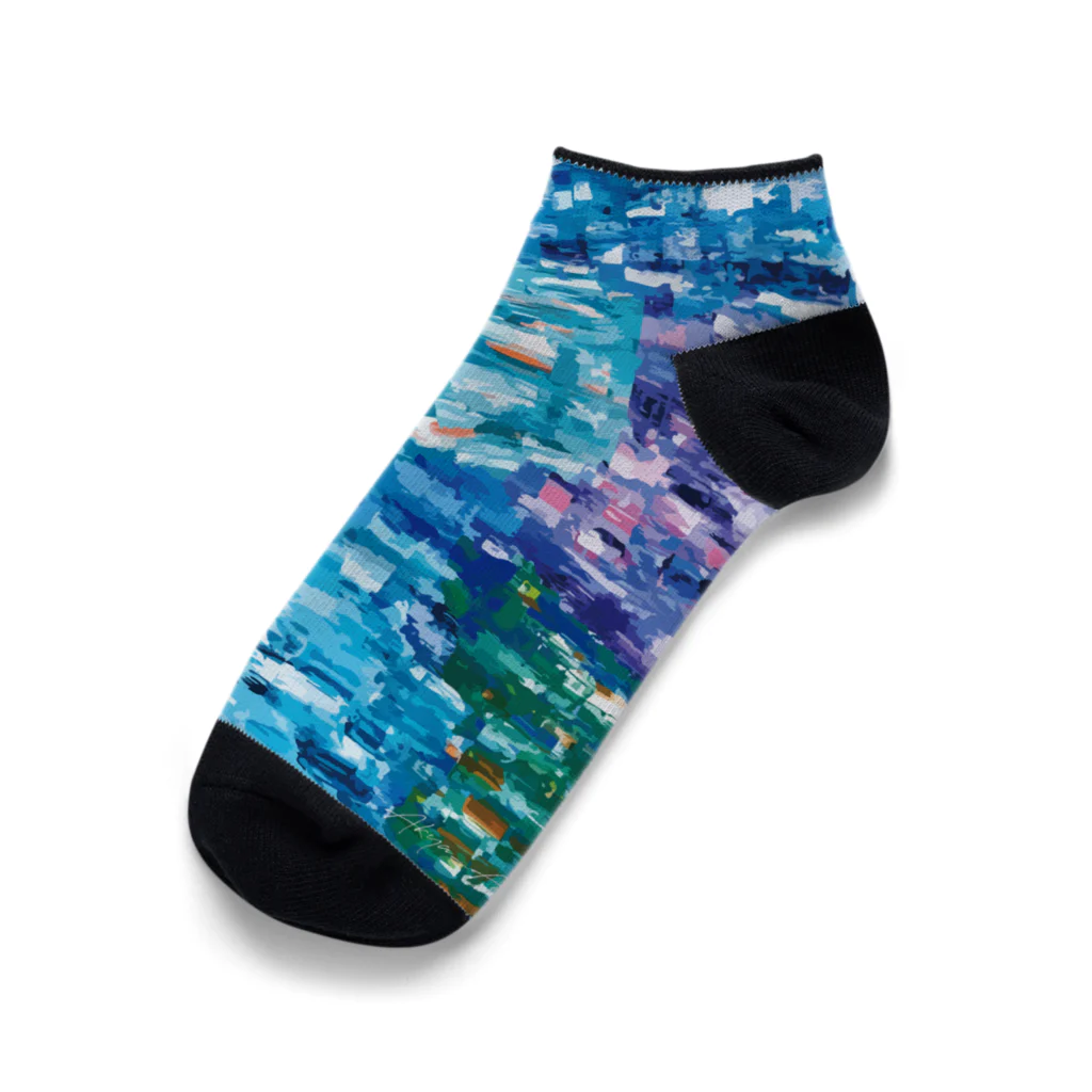 Akya_ArtworksのSeven seas Ankle Socks