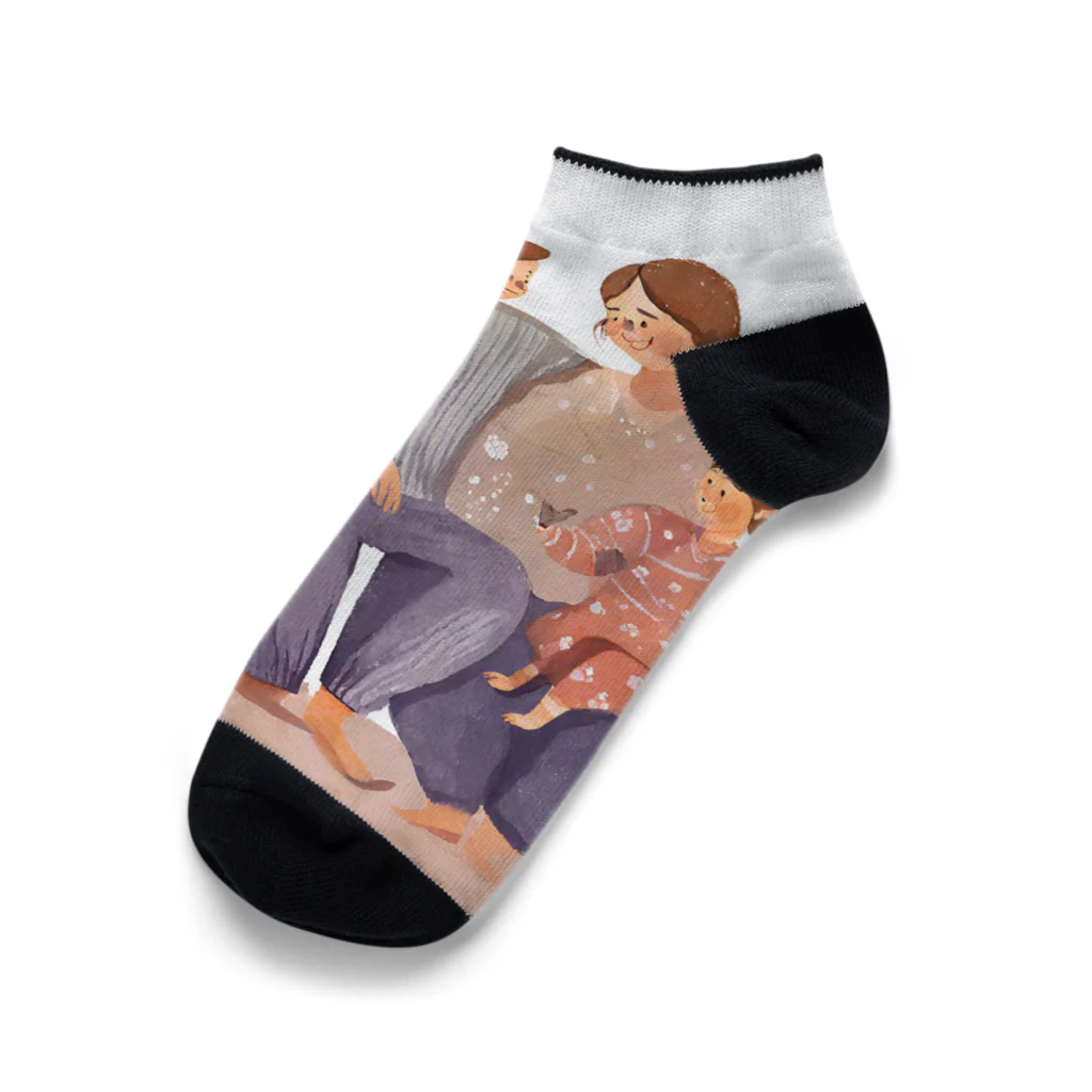 kichamanの家族だんらん Ankle Socks