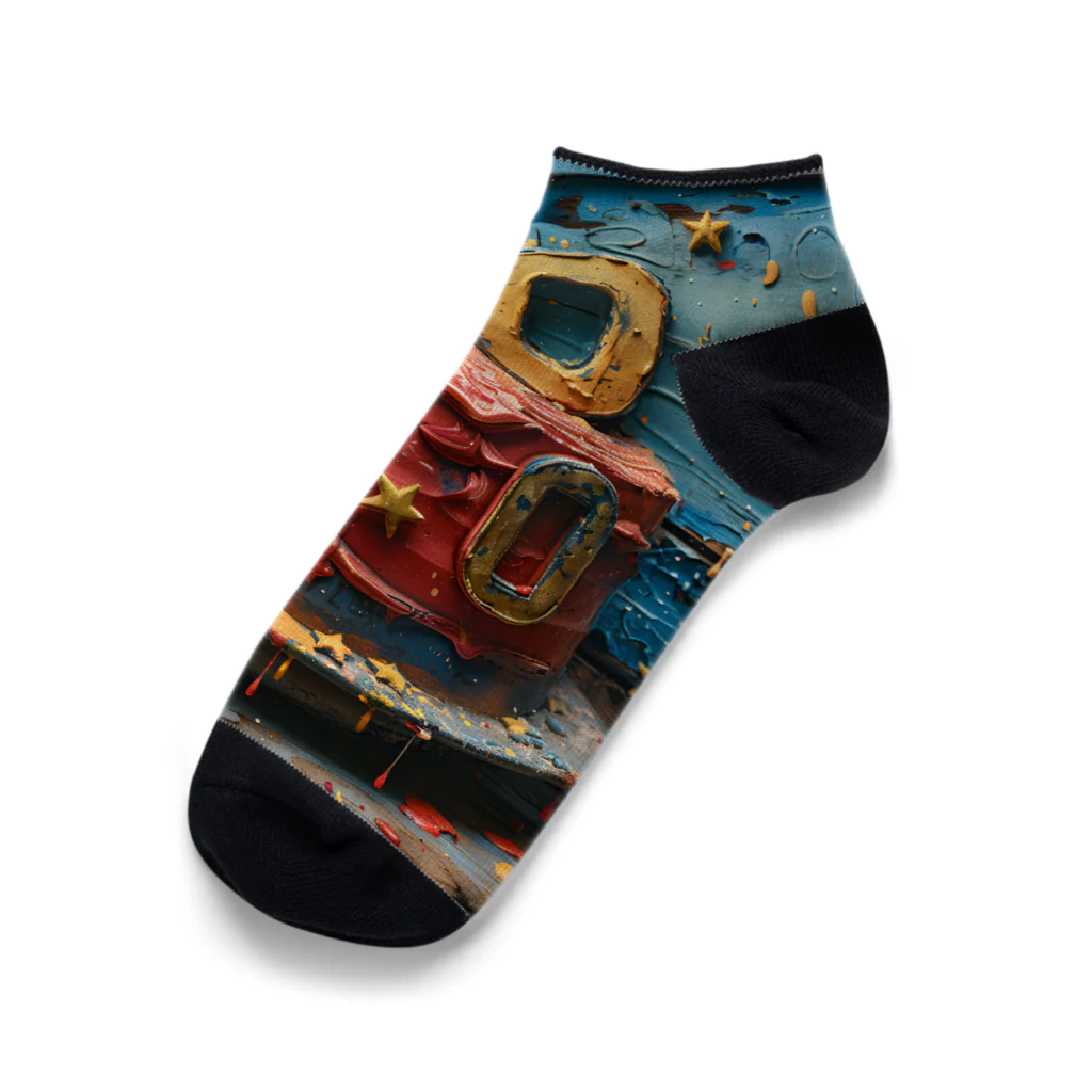 dakkyの還暦祝い「永遠のロック」3 Ankle Socks