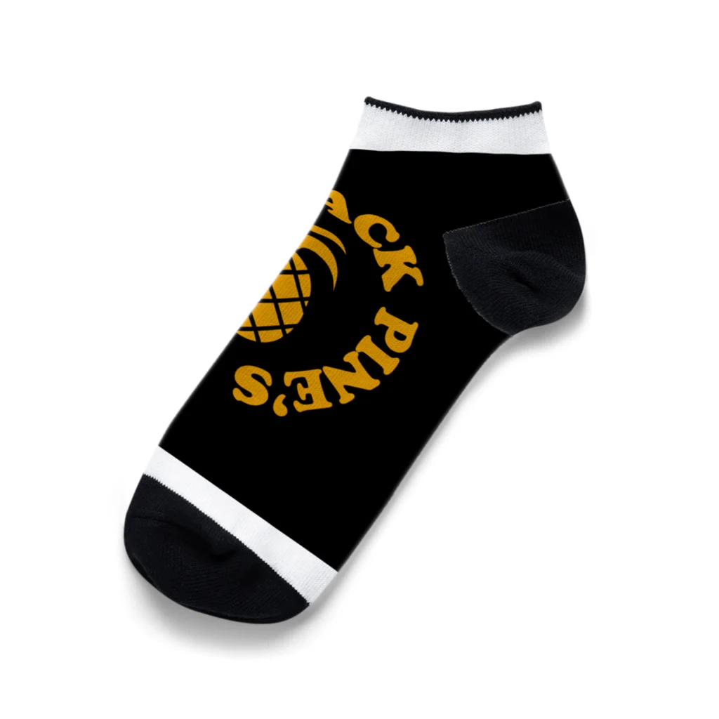 卓球ブラックパインズ SUZURI店のロゴソックス Ankle Socks