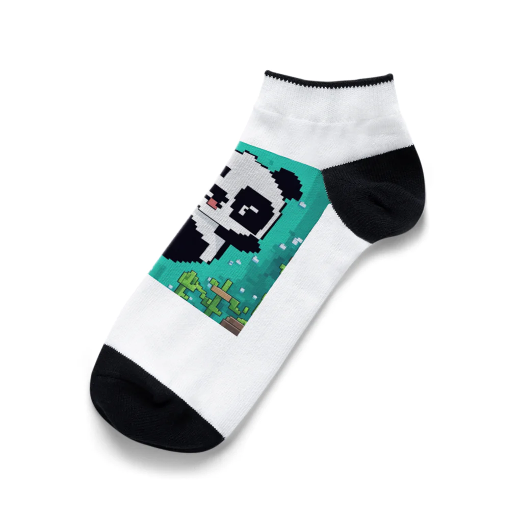 Smile Pop Artの水中パンダ Ankle Socks