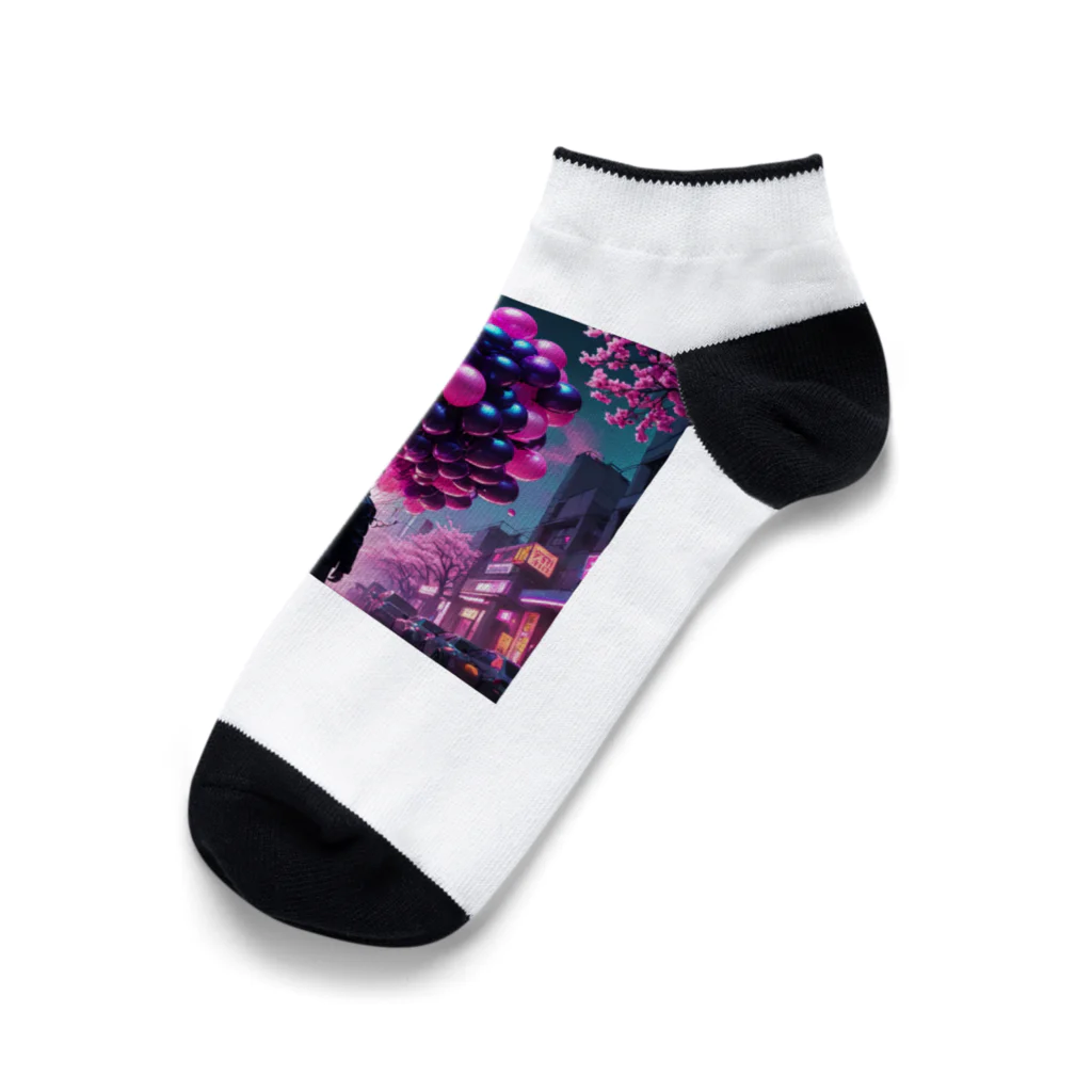 nkcamelliaのバルーン Ankle Socks