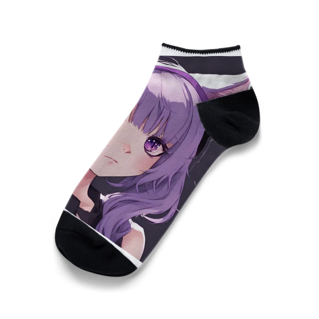 nukojiroの猫耳系女子 Ankle Socks