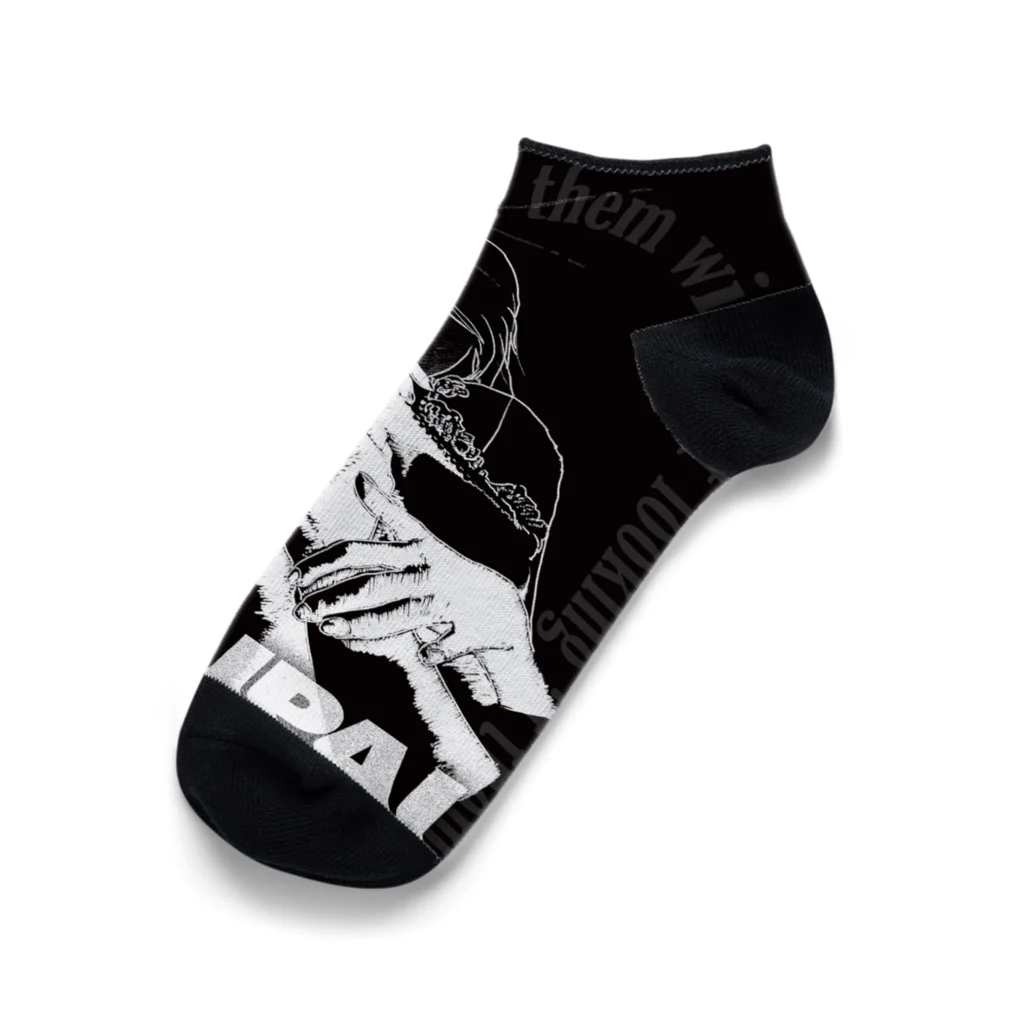 GOOD VIBES CATSのMOUPAI 盲牌 Ankle Socks