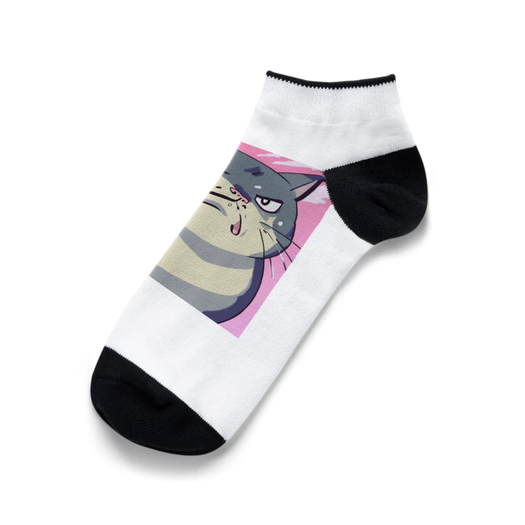 burebiの怒る猫 Ankle Socks