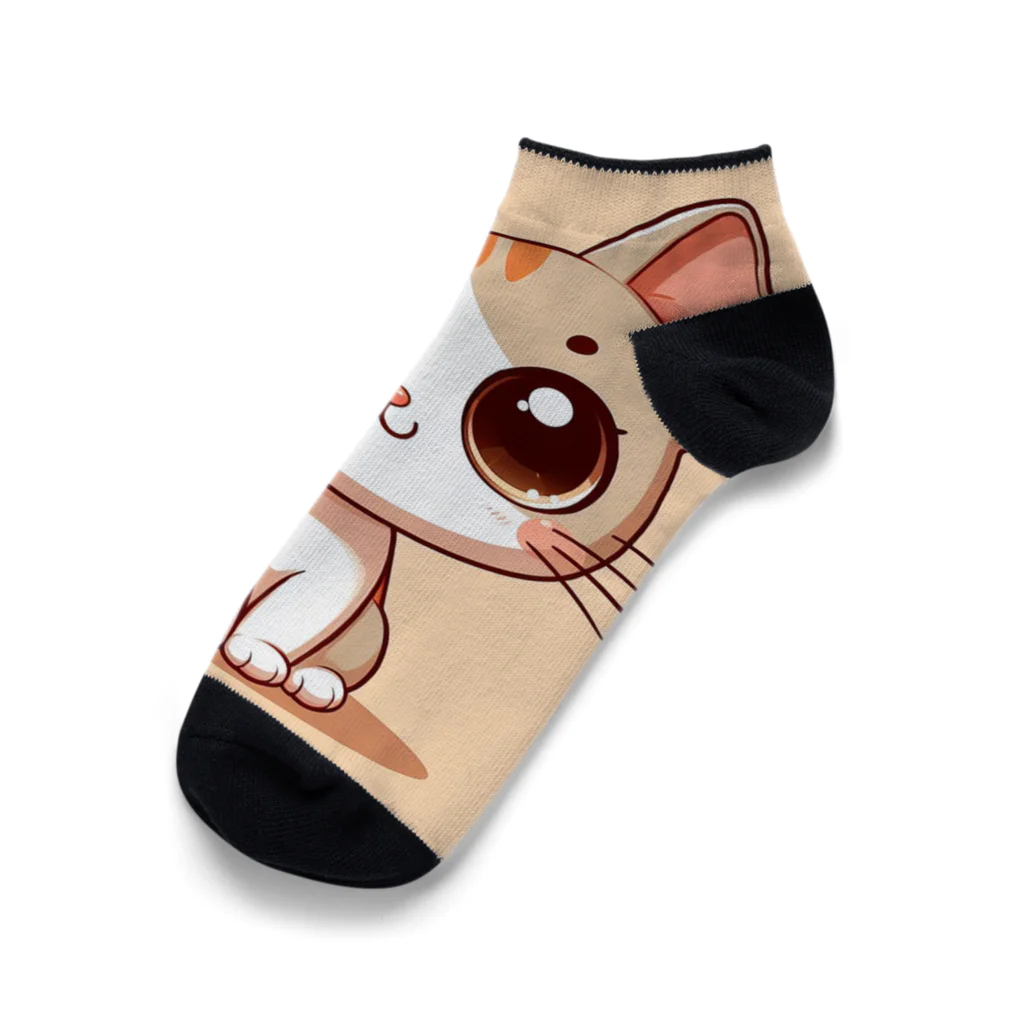 yos-1292583のねこニコばん Ankle Socks