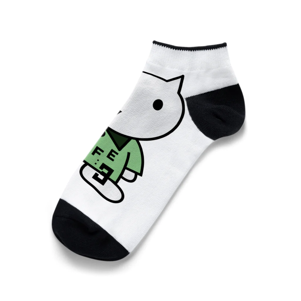 NKFE3のNKFE/猫/キャット/ペア/ユニセックス/お揃い/記念日 Ankle Socks