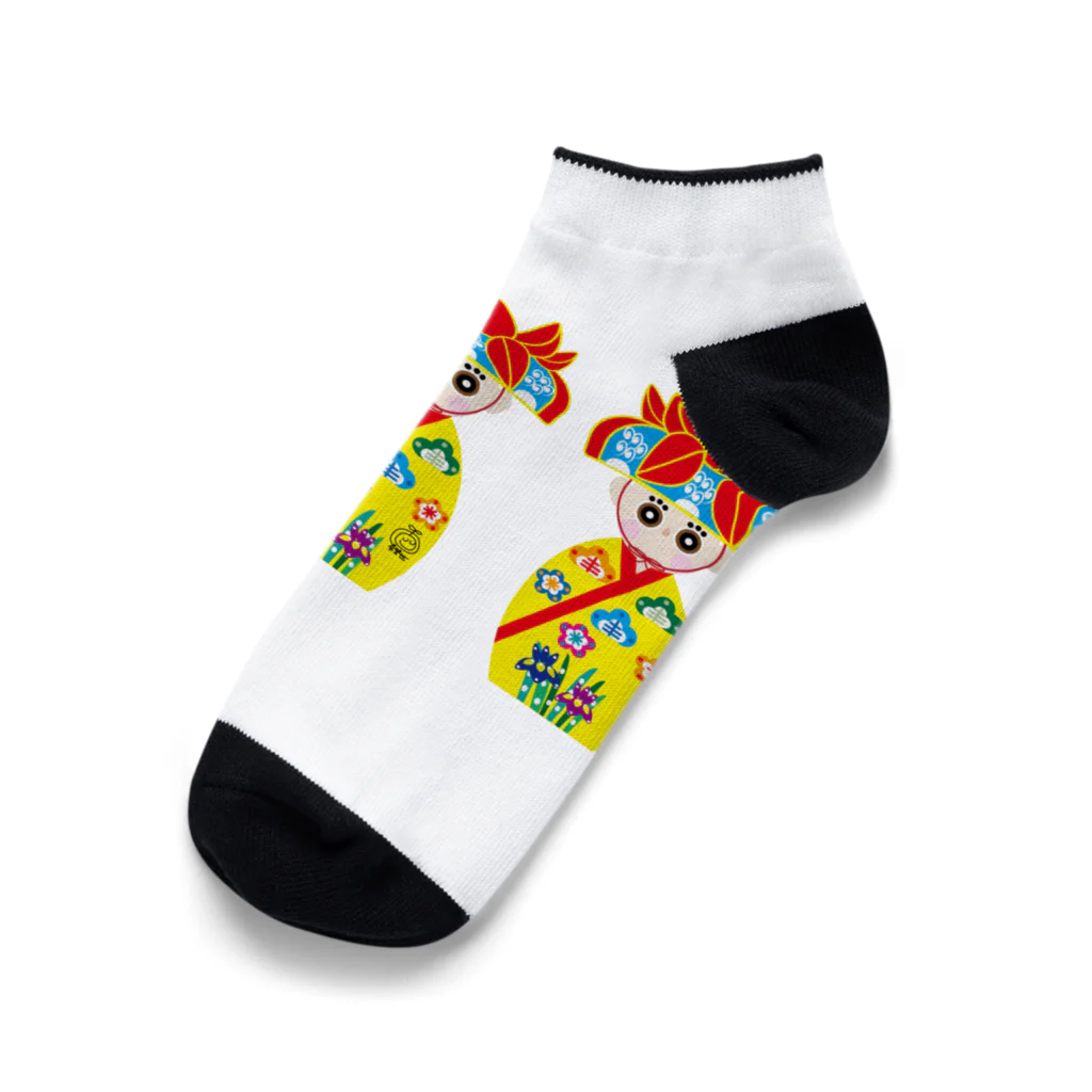 お祝かき_希望世(kimiyo)のみやらびちゃん Ankle Socks