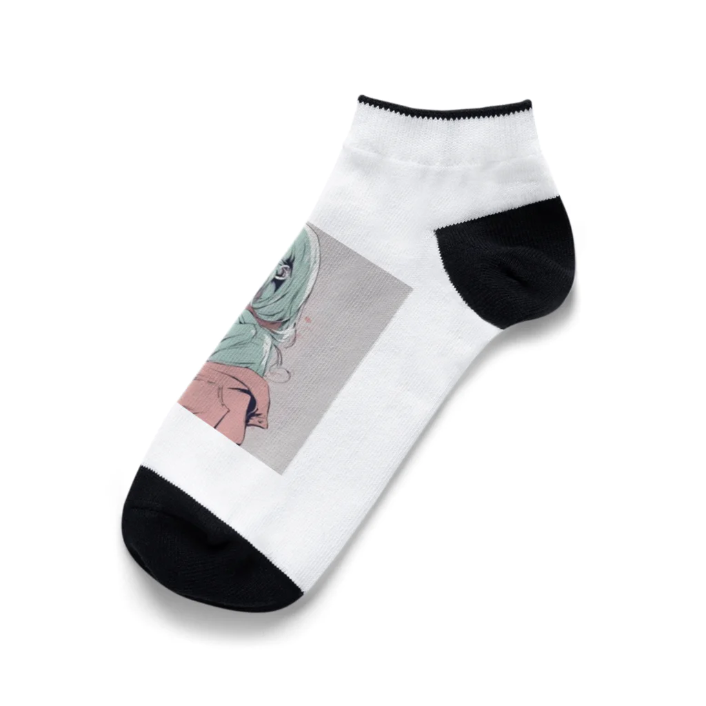 もやしのお店屋さんのチョコミントレディ Ankle Socks