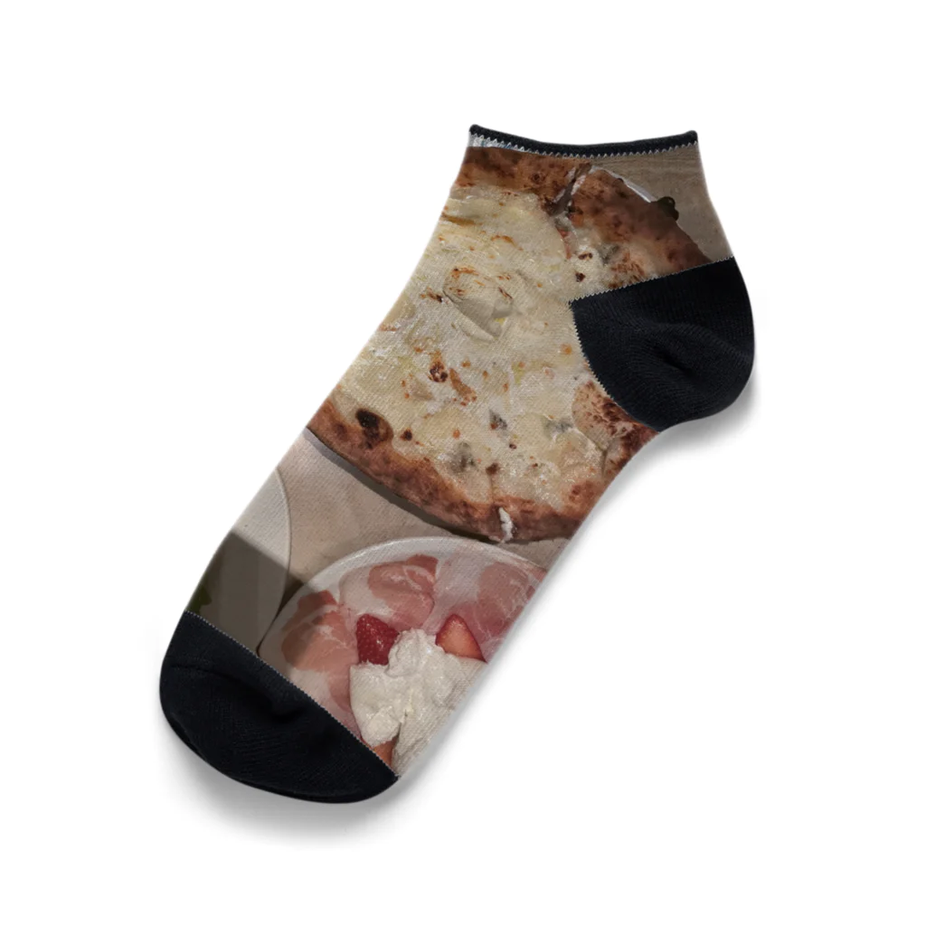 格安店よぴまるの美味しいご飯をパシャリ1 Ankle Socks