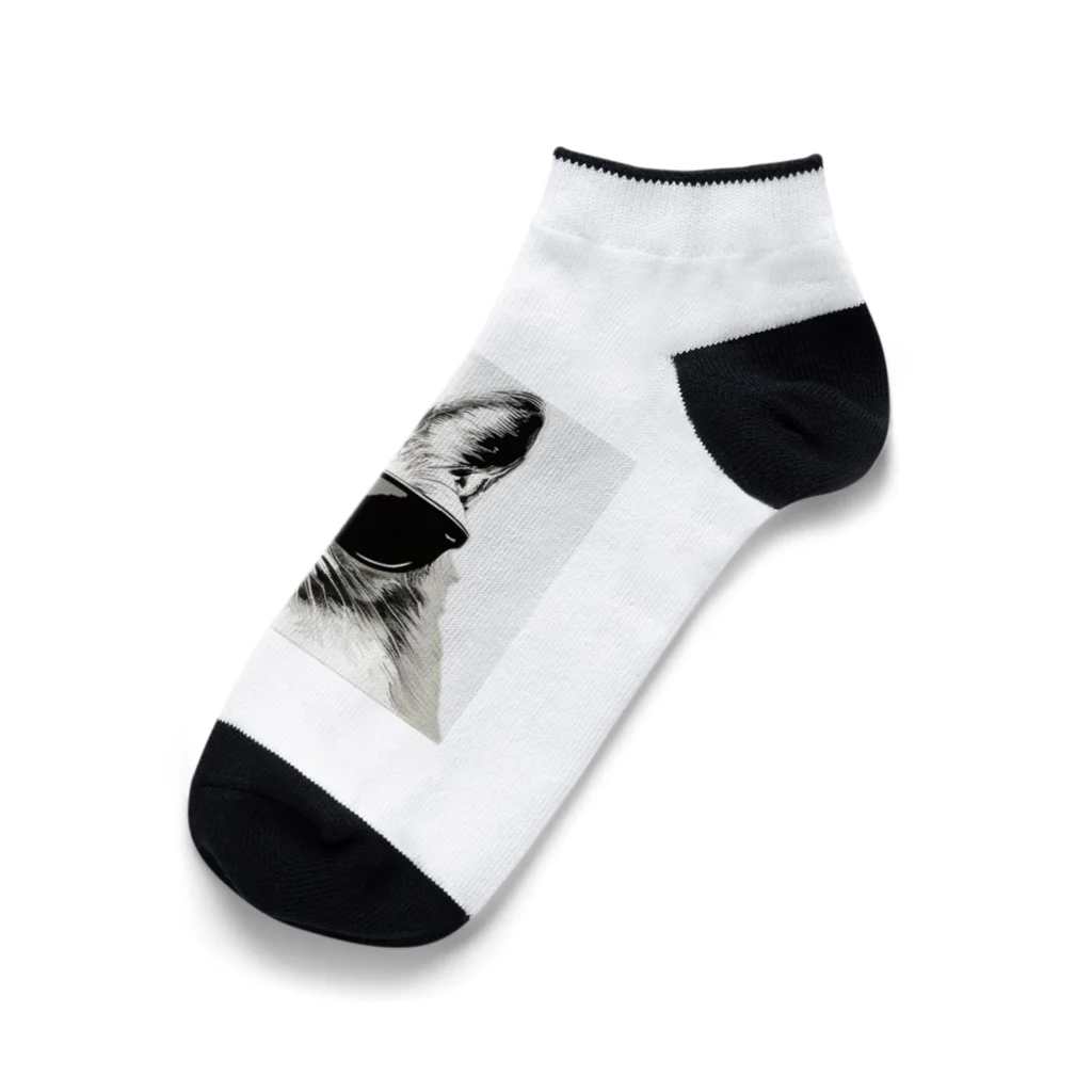 CoolShades CrittersのMonochrome Cat Shades Ankle Socks