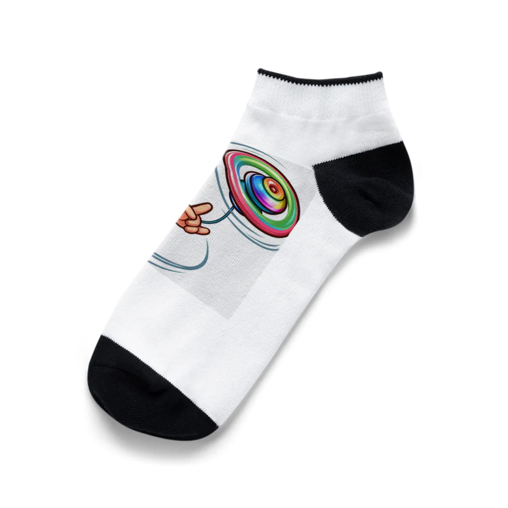 kamukamugrapeの元気くん Ankle Socks