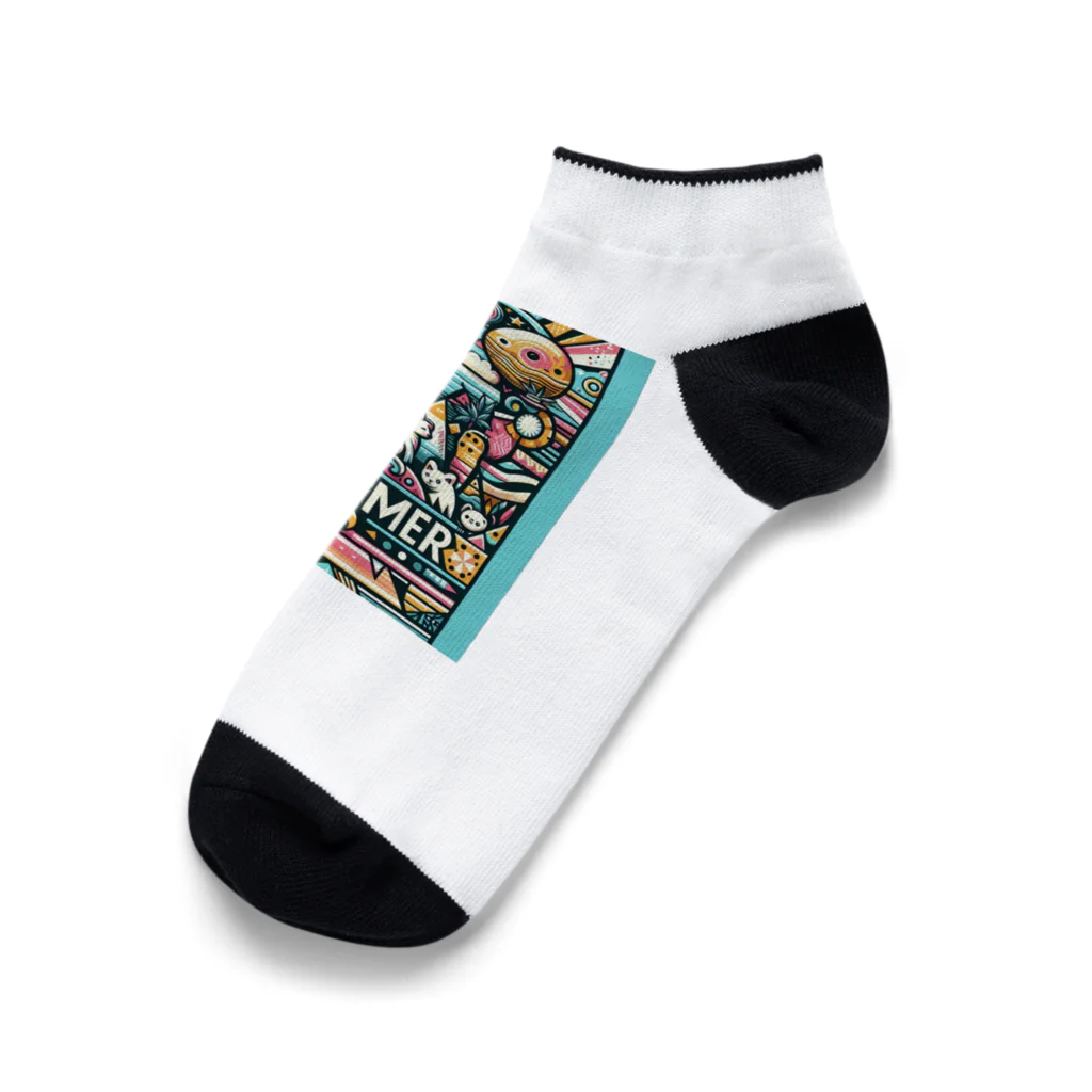 スケートリートのサンセットストリート Ankle Socks