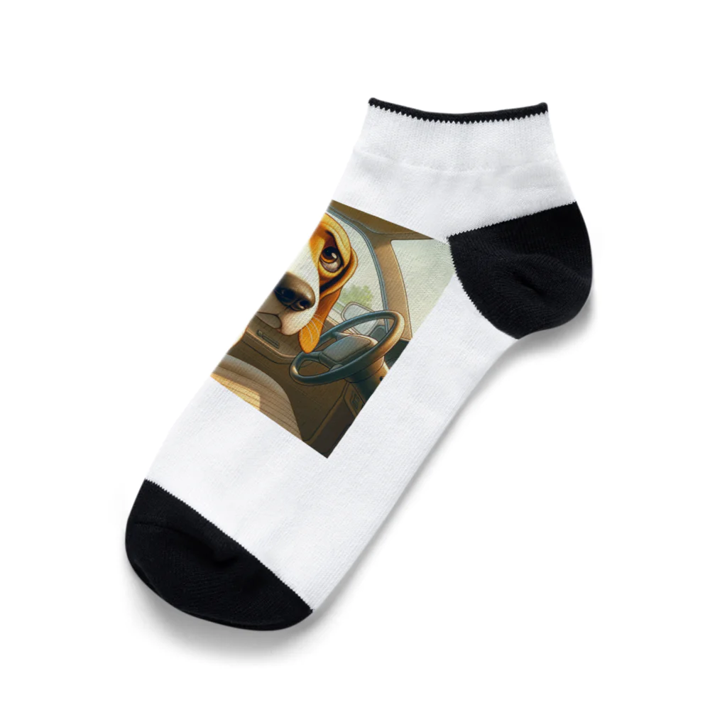 zelda_pianoの困り顔のスヌ Ankle Socks