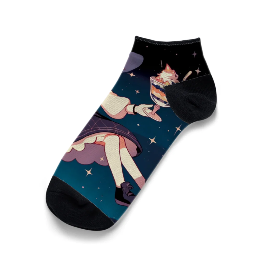 Osama_EACafeのパルフェちゃん（夜） Ankle Socks