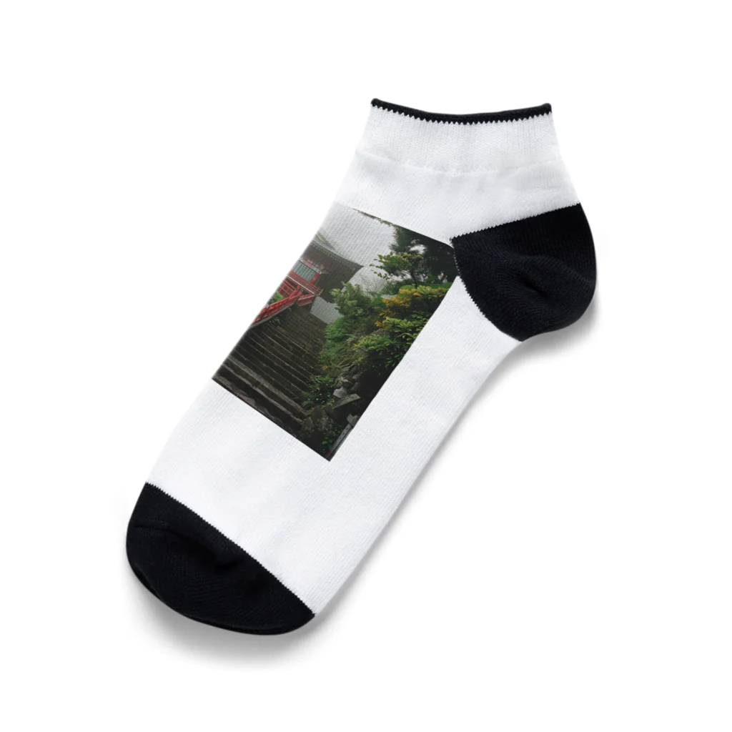 AQUAMETAVERSEの山頂にある神秘的な神社 アメジスト2846 Ankle Socks