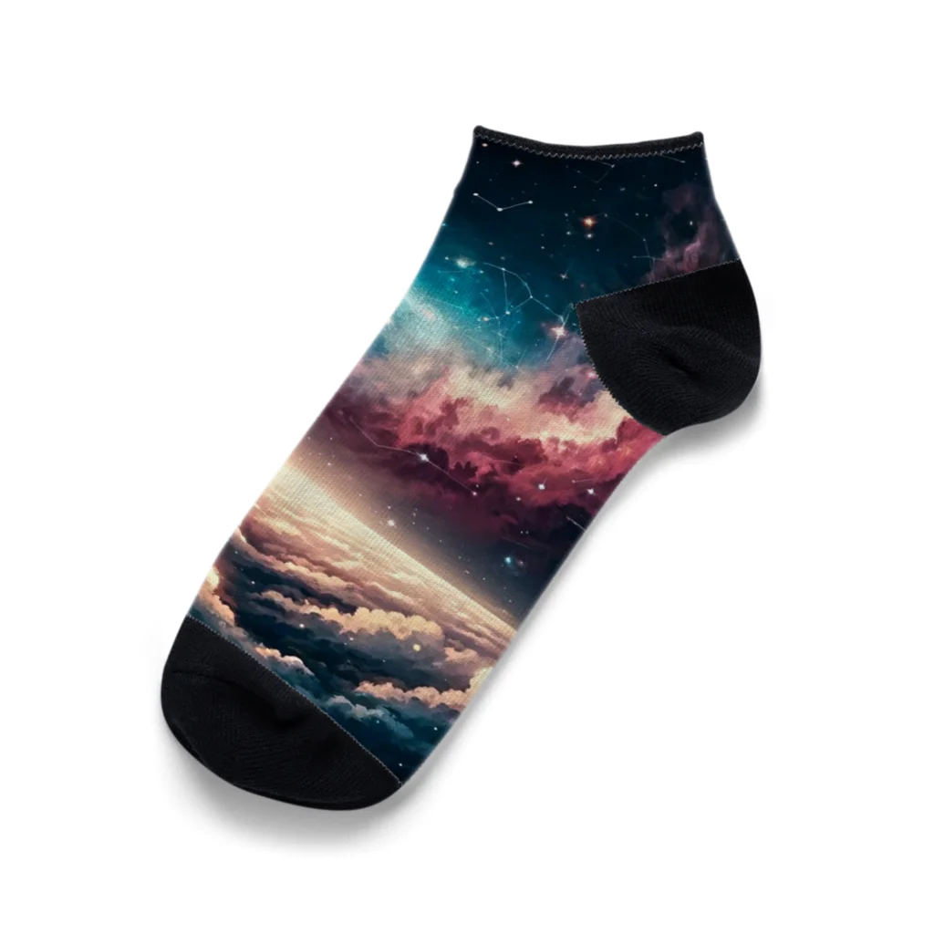 宇宙の神秘グッズ販売所のさいしょの宇宙 Ankle Socks