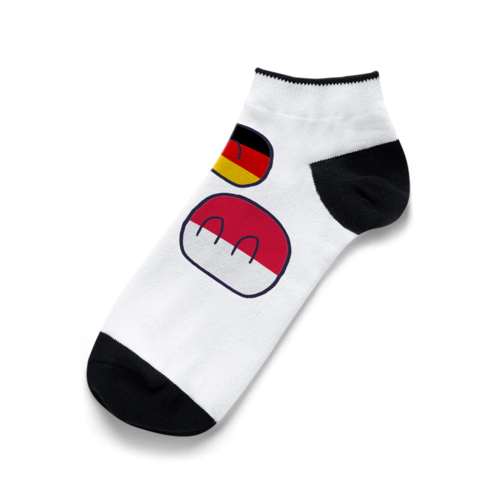 Shop of Haatania Ball (Polandball)のﾎﾟｰﾗﾝﾄﾞﾎﾞｰﾙ色々 Ankle Socks