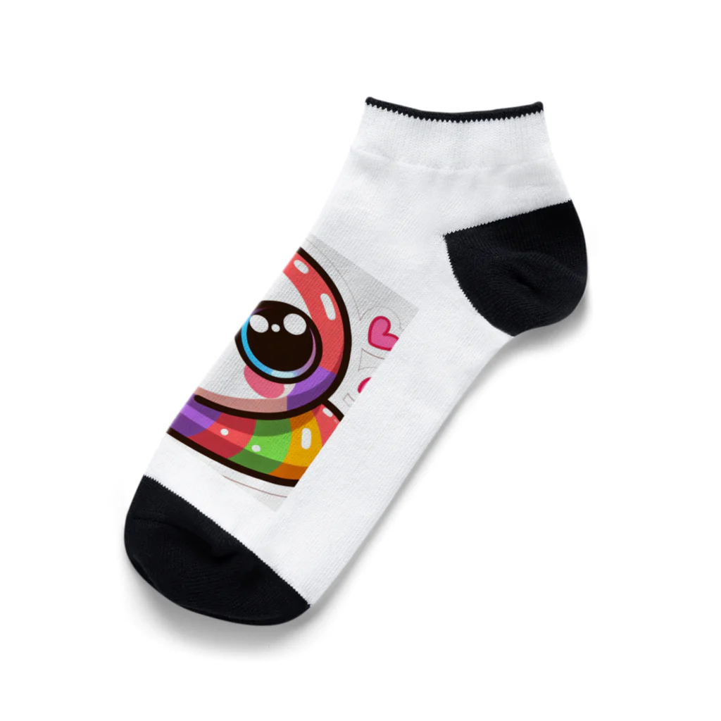 yuyuworldのにこにこスマイル Ankle Socks