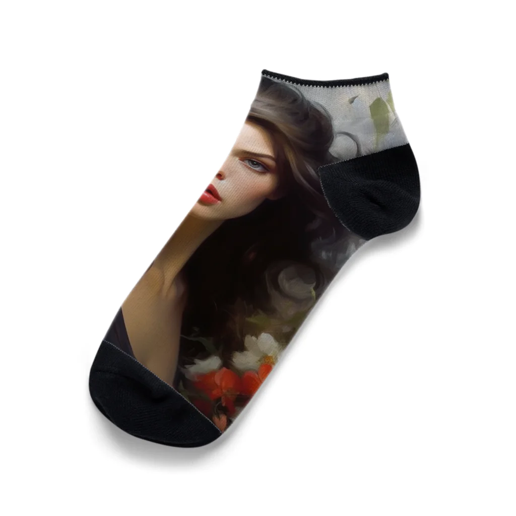 AQUAMETAVERSEの上品な美女　なでしこ1478 Ankle Socks