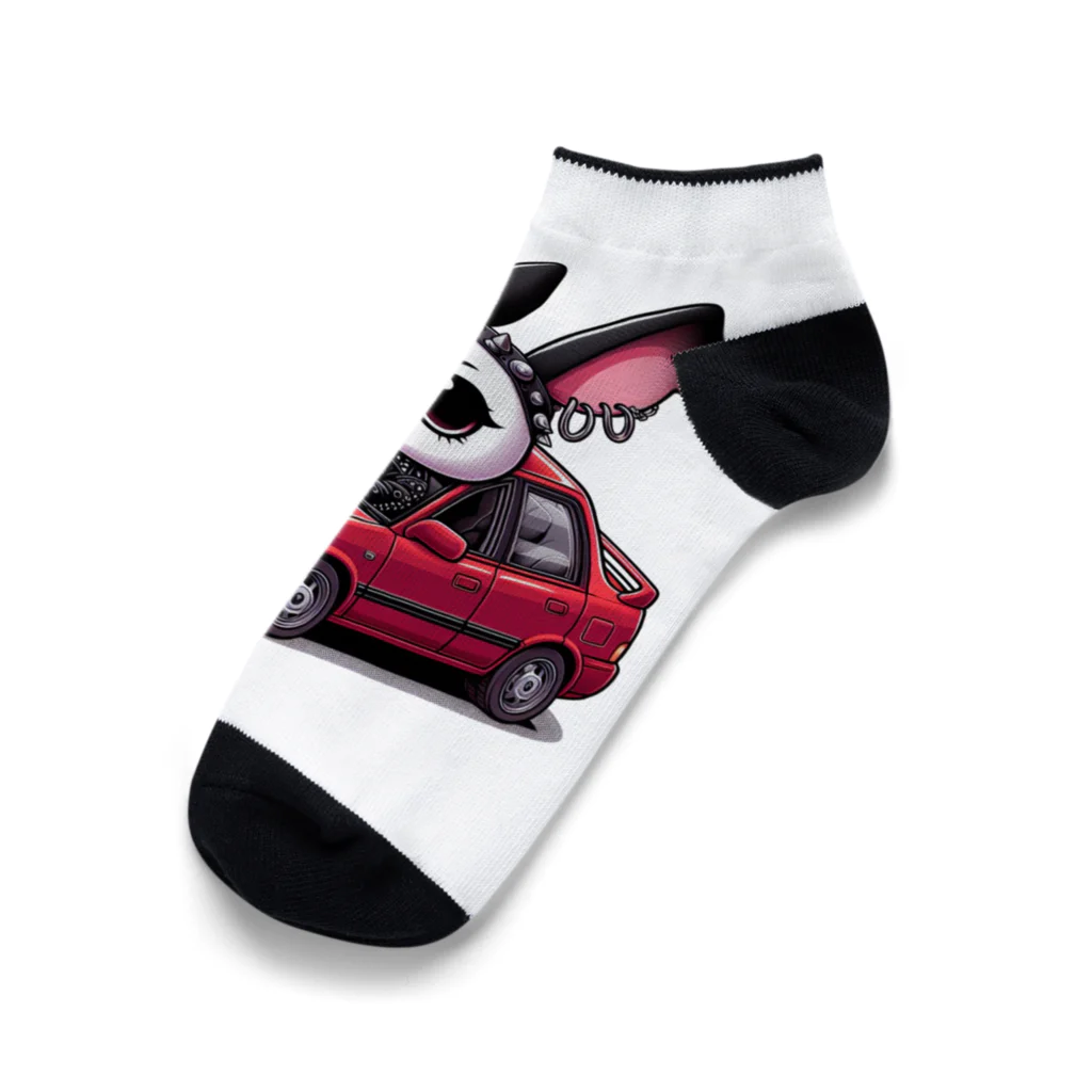 momonekokoのエモいウサギ Ankle Socks