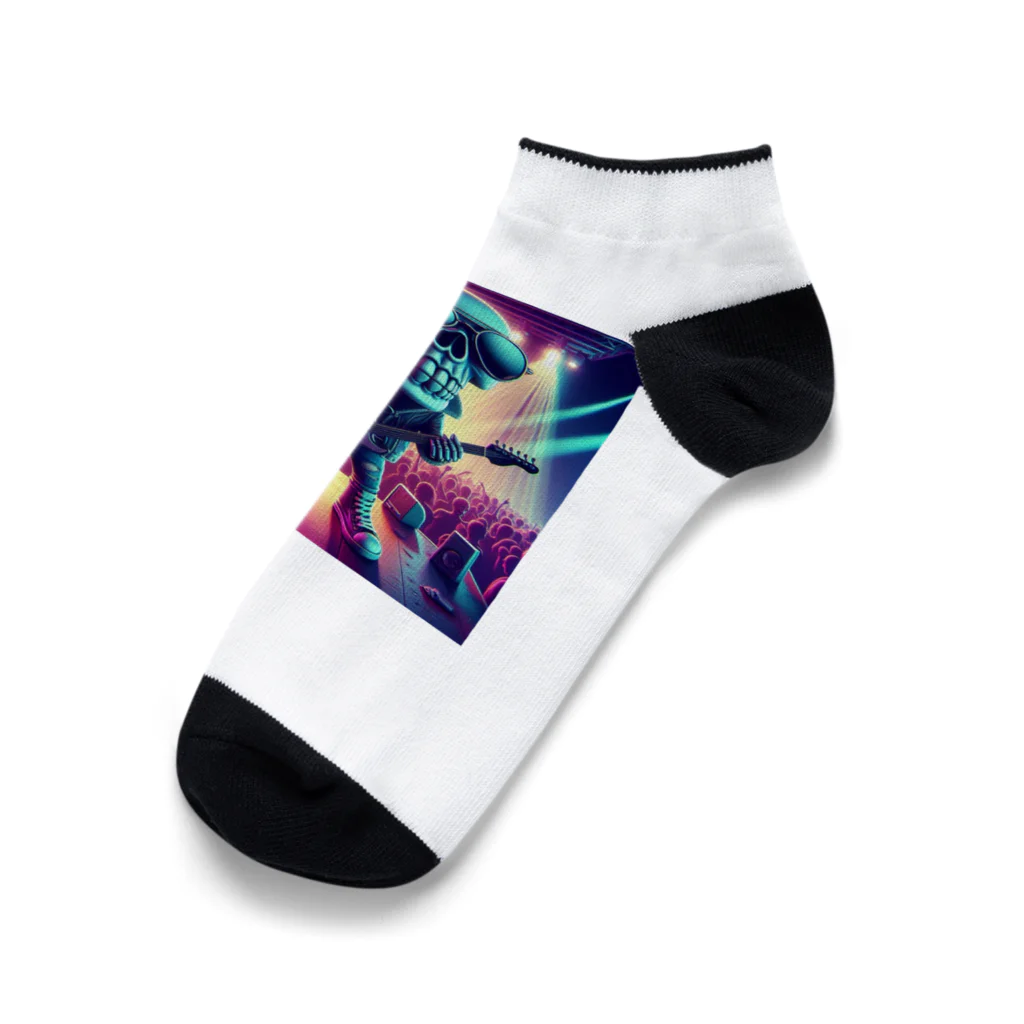 波乗り南国🏝️のスカルくん Ankle Socks
