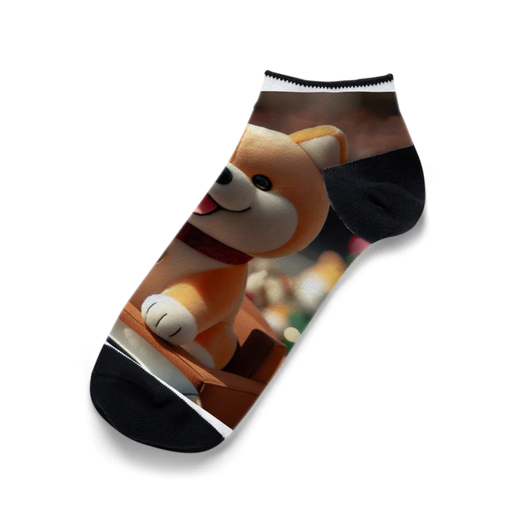 dcgnori／ワンコ画像の凱旋パレードメダリスト柴犬 Ankle Socks