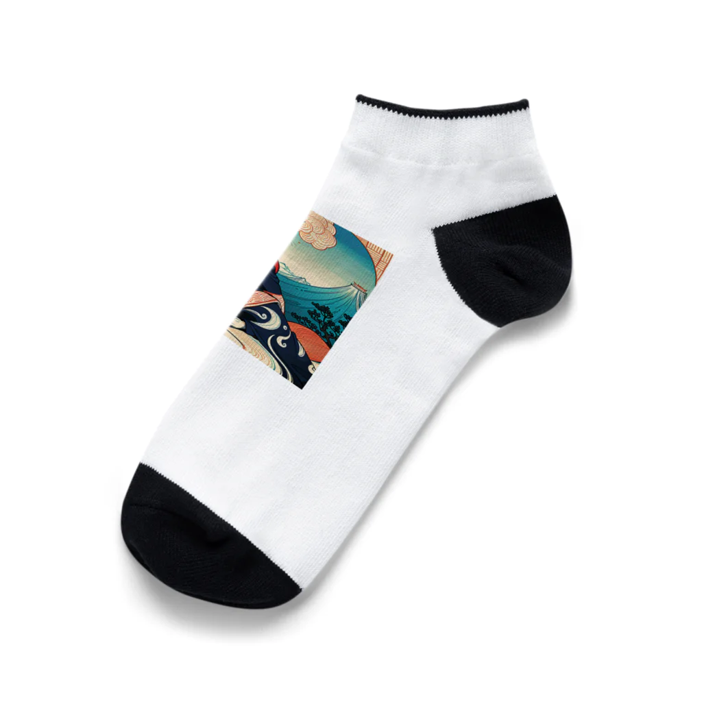 Tarionのうきよ犬4 Ankle Socks