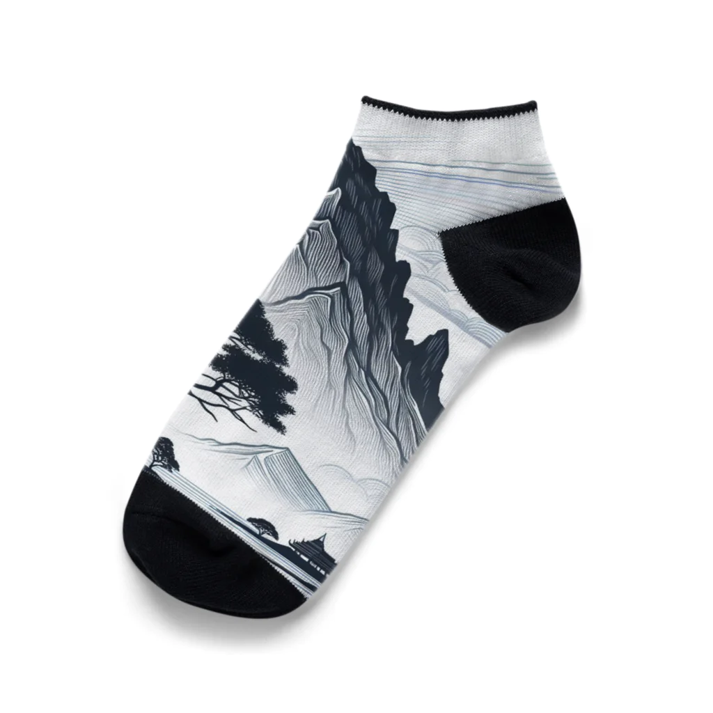 Qten369の甲賀の里 Ankle Socks