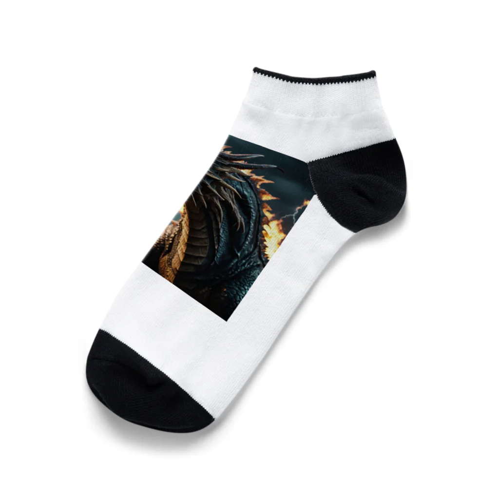 幻想都市の雷のドラゴン Ankle Socks