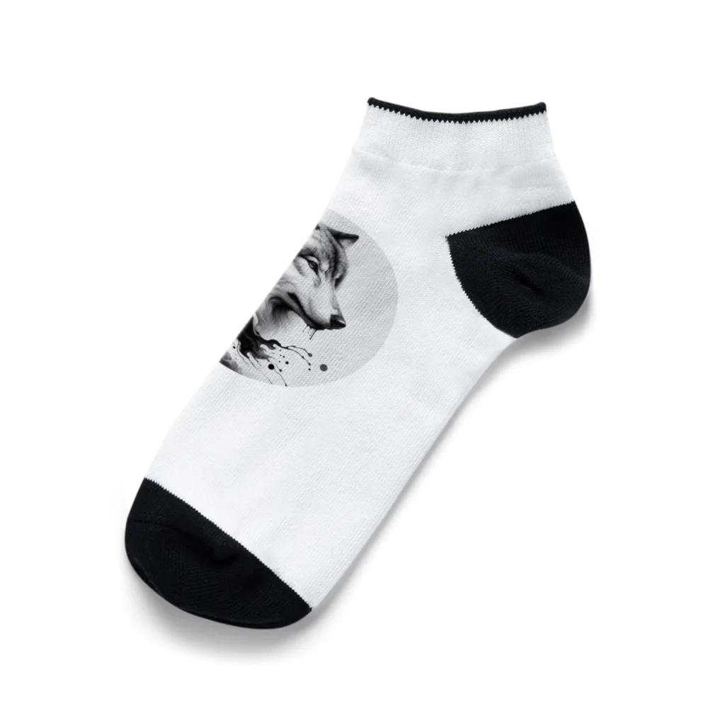 yielanggo007の月下の狼 Ankle Socks