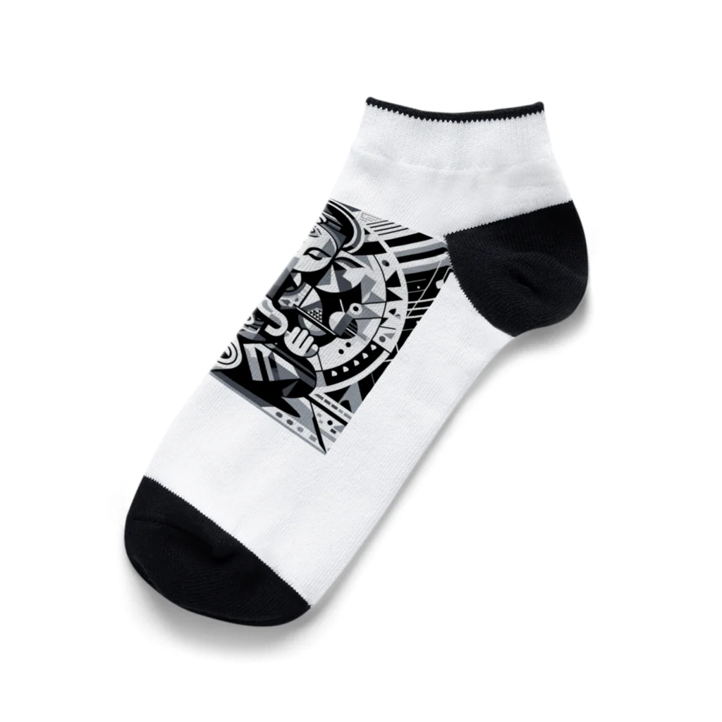 greenartの幾何学ガネーシャ Ankle Socks