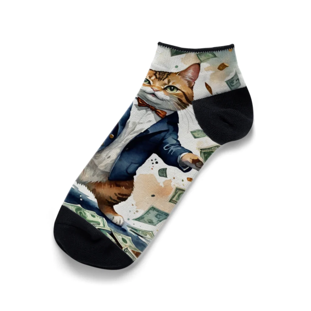 なむねこの猫社長 Ankle Socks