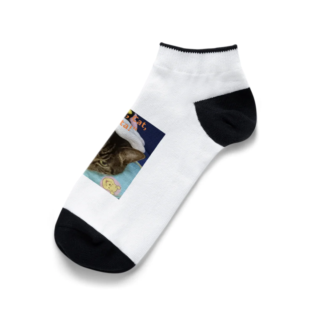 yuo1040yamato Soraの保護猫ボンタさん Ankle Socks