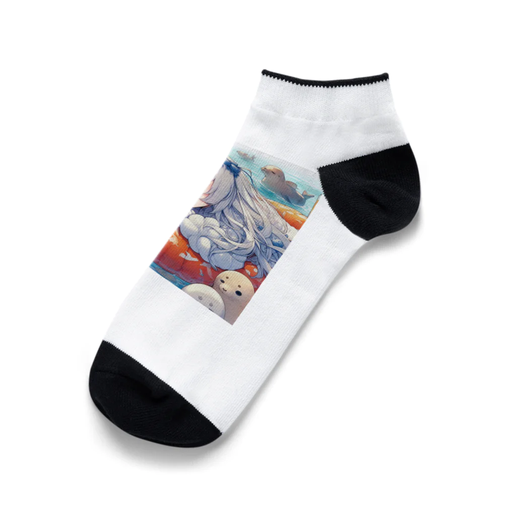 HERAX(へラックス）2号店の南極でアザラシと夢の中へ Ankle Socks