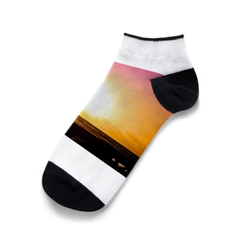 namidamakiの夕日 Ankle Socks