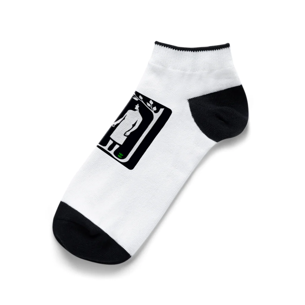 APOJOHNのアダムとエバ Ankle Socks