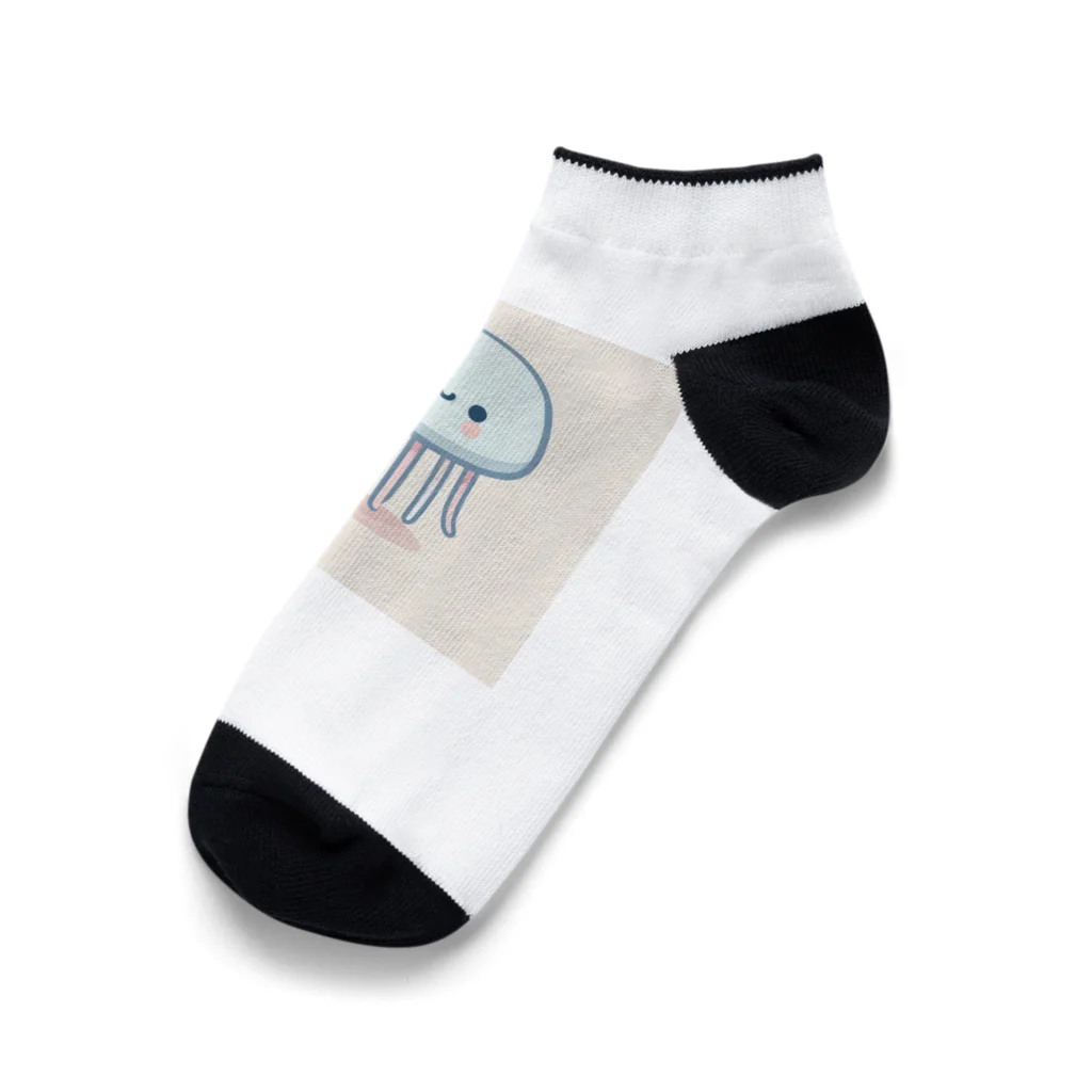 わくわく海の雑貨屋のゆるゆるクラゲちゃん Ankle Socks