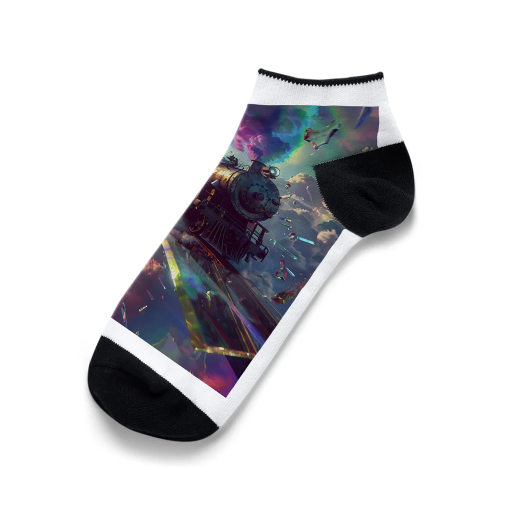 幻想ラボの「ガラスの次元を越える旅」 Ankle Socks