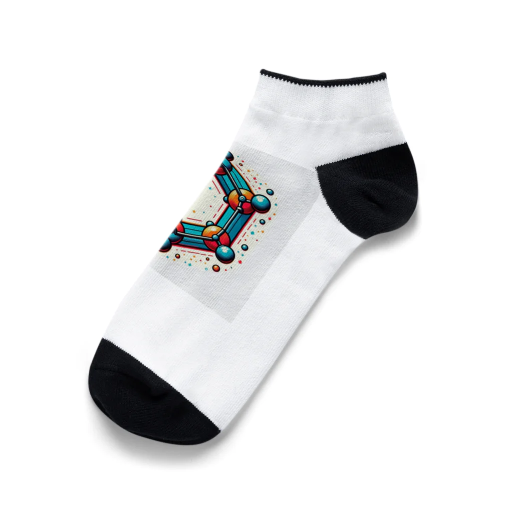 アミュペンのこの美しい「ベンゼン環」 Ankle Socks