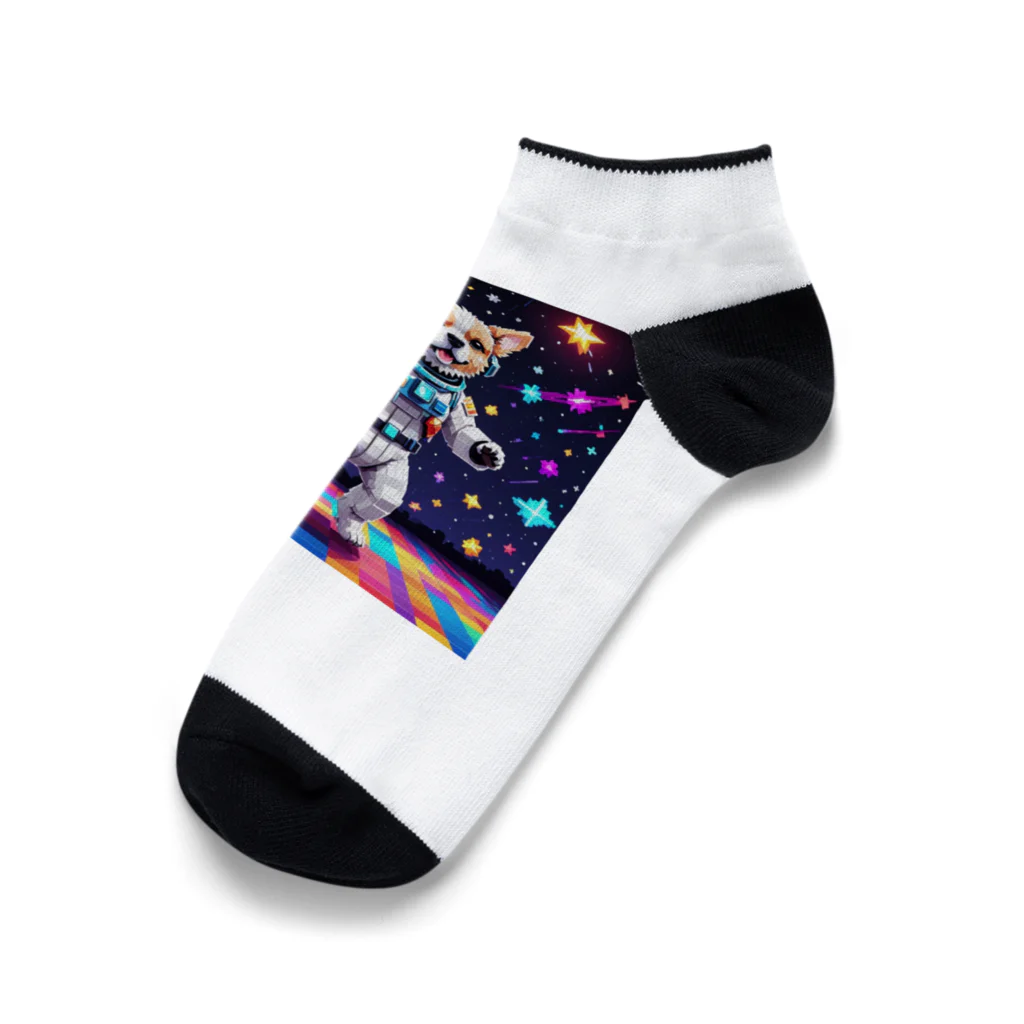 Void Dogの宇宙を舞台に、スター犬がかわいらしく星々を巡る Ankle Socks