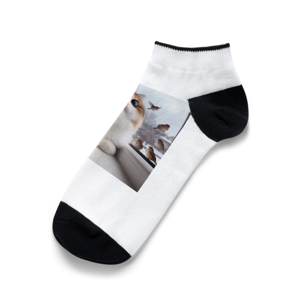 powerful777のかわいい猫 Ankle Socks