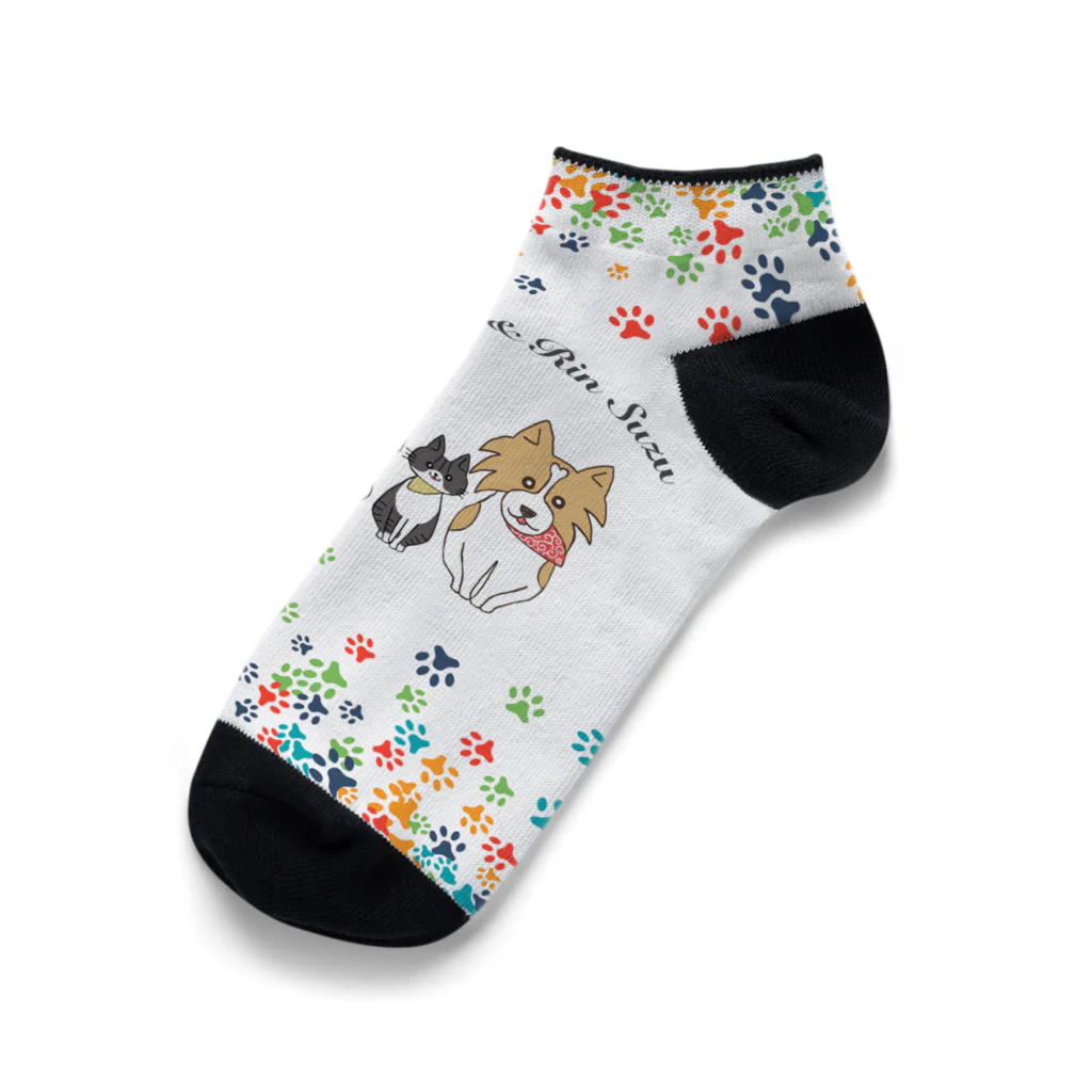 むぎタナとりんすずのむぎタナとりんすずTシャツ Ankle Socks