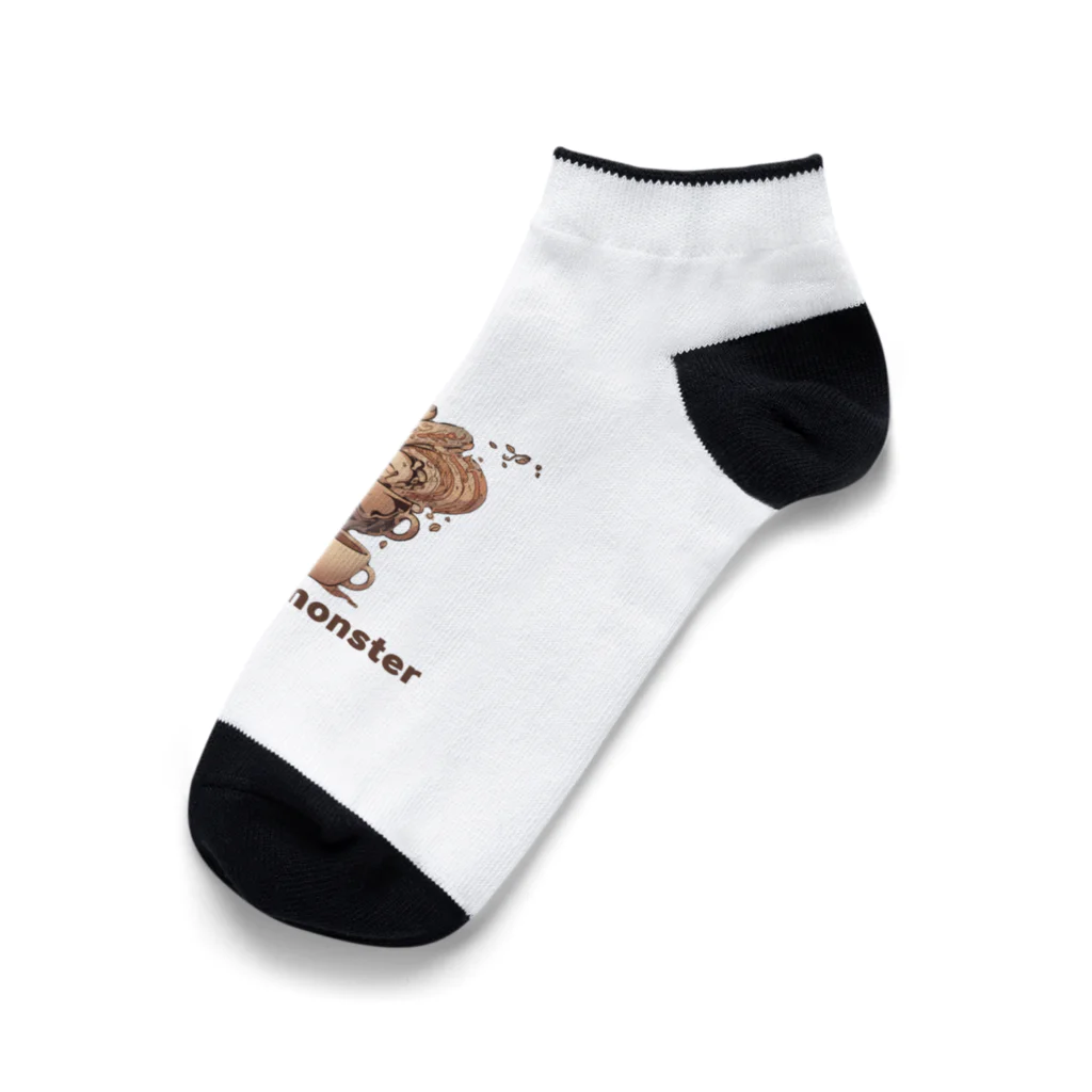 leisurely_lifeのcoffee monster Bourbon Ankle Socks
