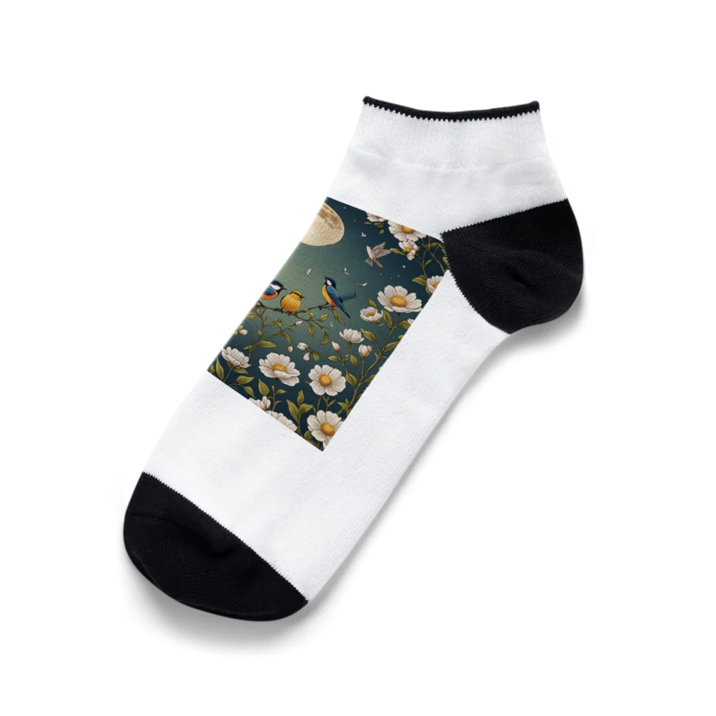 Mr_Geishaの花鳥風月(Kachōfūgetsu) Ankle Socks