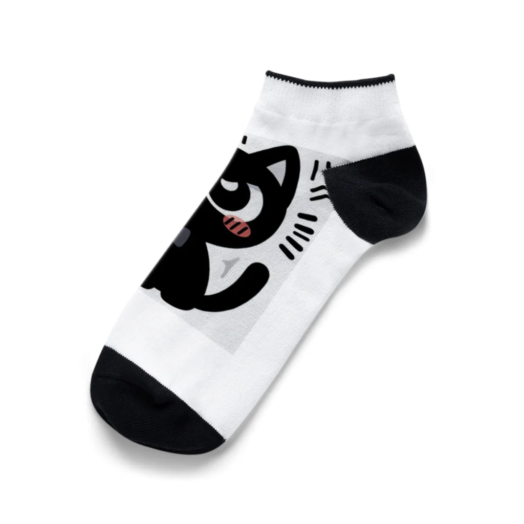 bona fideの開運黒猫　NIGER  ニゲル Ankle Socks